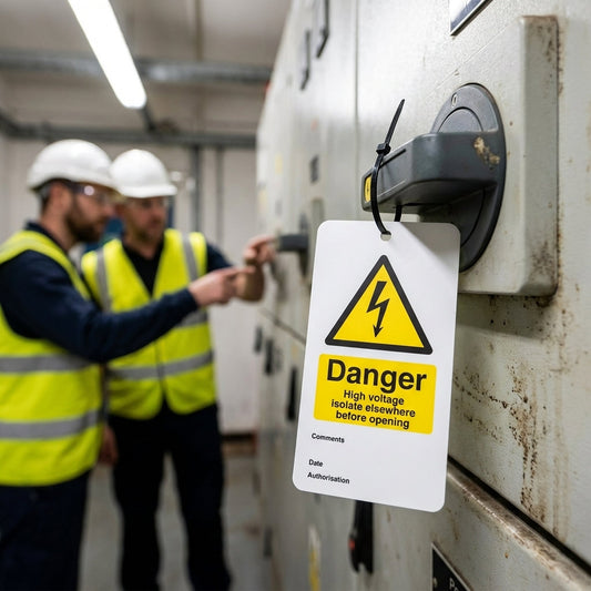 Safety Tags – 80mm x 150mm – Matt PVC – Industrial Use