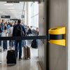Wall Mounted Retractable Barriers – 7.6m – Industrial Use