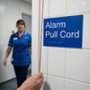 Braille Alarm Pull Cord Signs – 225mm x 150mm – 1.5mm PVC – Indoor Use