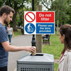 Do Not Litter Sign – 1mm Rigid Plastic – Indoor & Outdoor Use