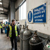 Safety Sign – 1mm Rigid Plastic – Indoor/Outdoor Use – Secure Cylinders