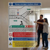 Escape Route Safety Sign – Durable Material – Indoor Use