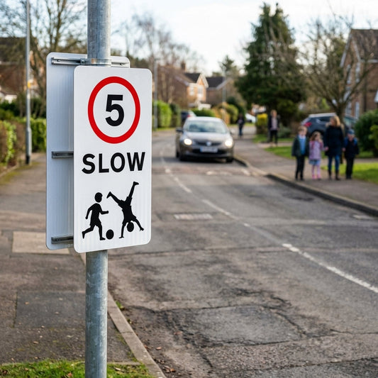 Reflective Traffic Sign – 400mm x 700mm – Class R2 Reflective – Outdoor Use