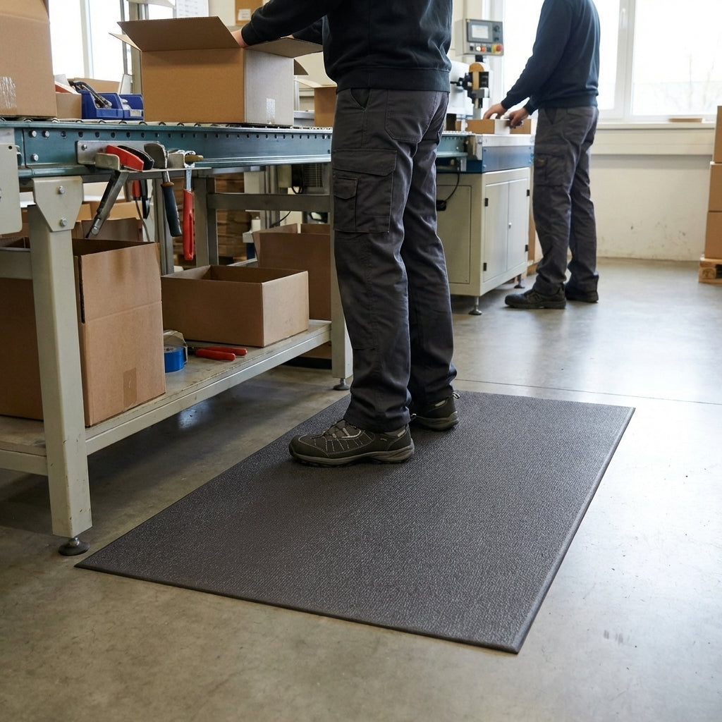 Anti-Fatigue Workstation Mat – 8mm Thick – Recycled PVC – Industrial Use