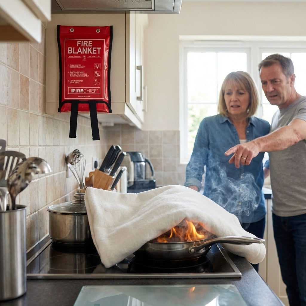 Fire Blanket – 1.2m x 1.2m – Soft Pack, Kite Marked – Domestic & Small Commercial Use