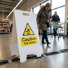 Caution Trip Hazard Sign – 300mm x 600mm – Fluted Polypropylene – Indoor/Outdoor