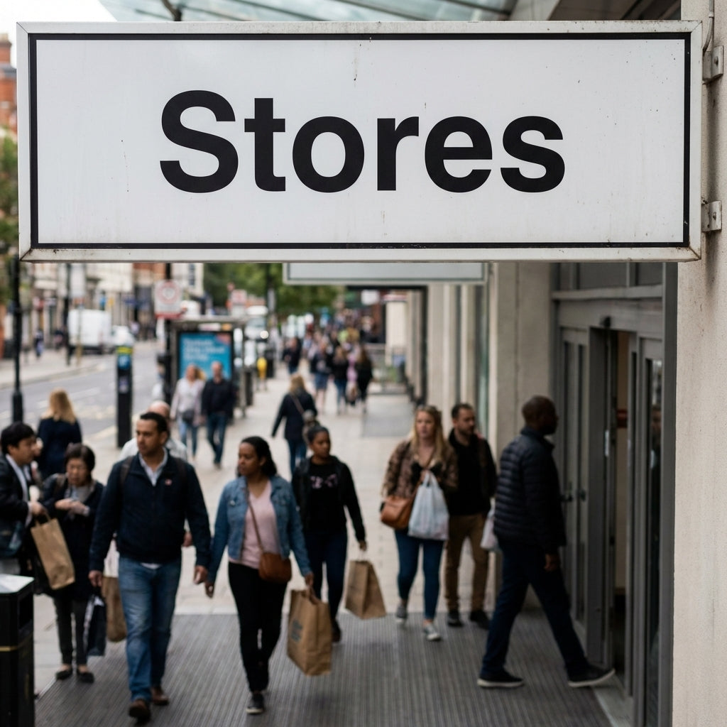 Stores Sign – 1mm Rigid Plastic – Indoor & Outdoor Use