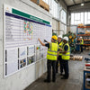 Large Format Visual Management Wall Board – 2440 x 1220mm – Dibond Composite – Industrial Use