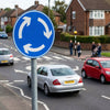 Mini Roundabout Reflective Traffic Sign – 600mm Diameter – 3mm Aluminium Composite – Outdoor Use