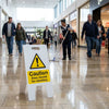 Caution Area Closed for Cleaning Sign – 300mm x 600mm – Fluted Polypropylene – Indoor/Outdoor Use