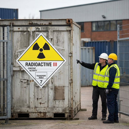 Hazard Warning Diamond – Radioactive III 7 – Rigid Plastic – Indoor/Outdoor