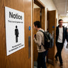Notice This Is An All Gender Toilet Sign – 1mm Rigid Plastic – Indoor & Outdoor Use