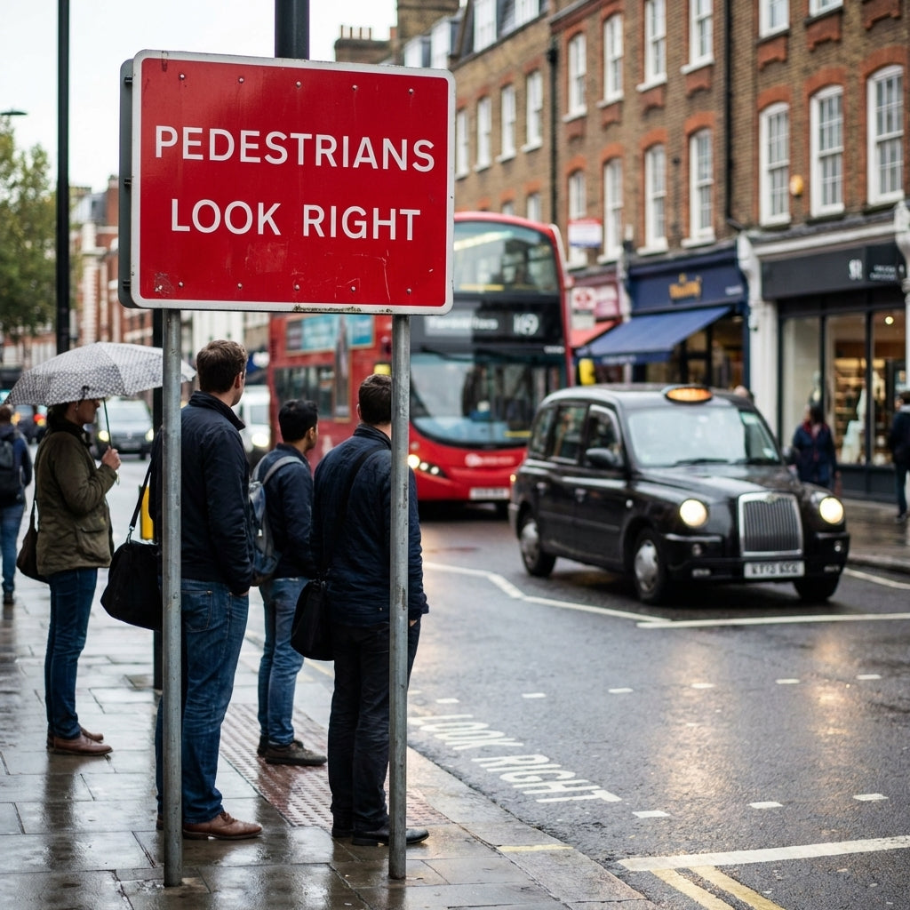 Pedestrian Safety Sign – 1mm Rigid Plastic or Aluminium – Indoor/Outdoor Use