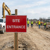 Site Entrance Traffic Signs – 1mm Plastic & Aluminium – Durable & Weather Resistant – Indoor/Outdoor Use