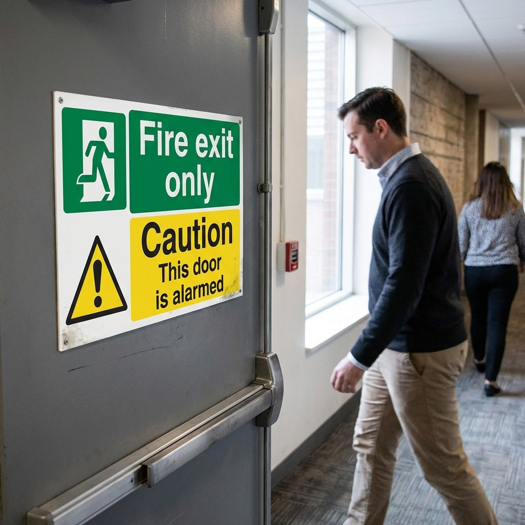 Fire Exit Sign – 1mm Rigid Plastic – Indoor/Outdoor Use – Safety