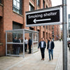 Smoking Shelter Signs – 1mm Rigid Plastic & Vinyl – Indoor/Outdoor