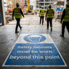 Safety Floor Graphic – 400mm x 600mm – Polycarbonate – Industrial Use