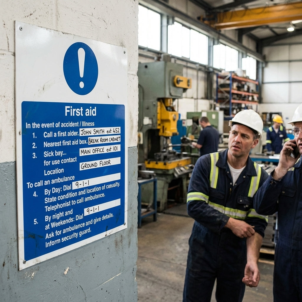 First Aid Safety Notice – Informative – Workplace & Industrial