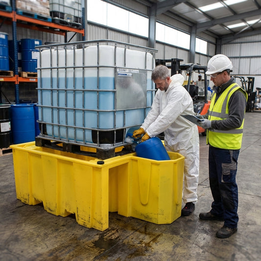 IBC Spill Pallet – 1100 Litre – Chemical-Resistant Polyethylene – Industrial Use