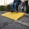 GRP Kerb Ramp – Yellow – Anti-Slip Surface – Wheelchair & Trolley Access
