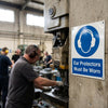 Safety Signs – Ear Protectors Must Be Worn – Durable Materials – Indoor/Outdoor