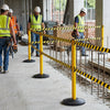 Twin Webbing High-Visibility Retractable Barriers – Yellow – Durable Steel – Industrial Use