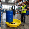 Single Drum Spill Tray – 870mm dia. x 190mm High – Polyethylene – Industrial Use