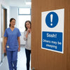 Quiet Area Sign – 75mm x 100mm – Self Adhesive Vinyl – Indoor Use