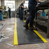 Anti-Fatigue Workstation Matting – Black or Yellow Borders – Vinyl Foam – Industrial Use