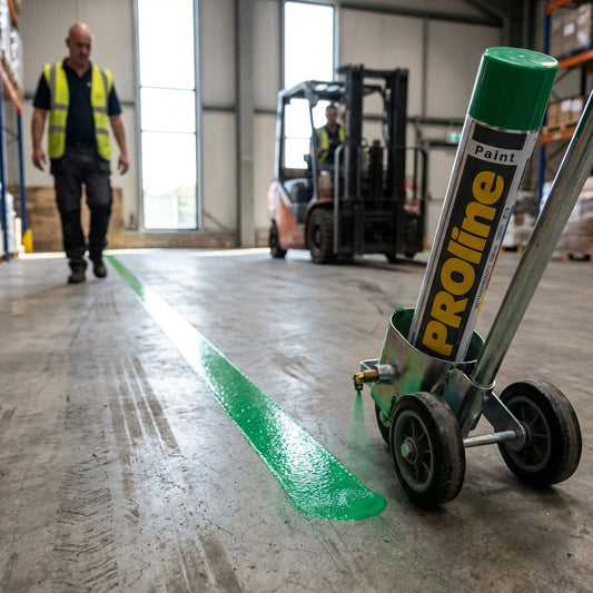 Permanent Line Marking Paint – Green 750ml – Synthetic Resin – Indoor/Outdoor Use