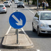 Keep Right Reflective Traffic Sign (Class R2 Permanent) – 600mm Diameter – Aluminium Composite – Outdoor Use