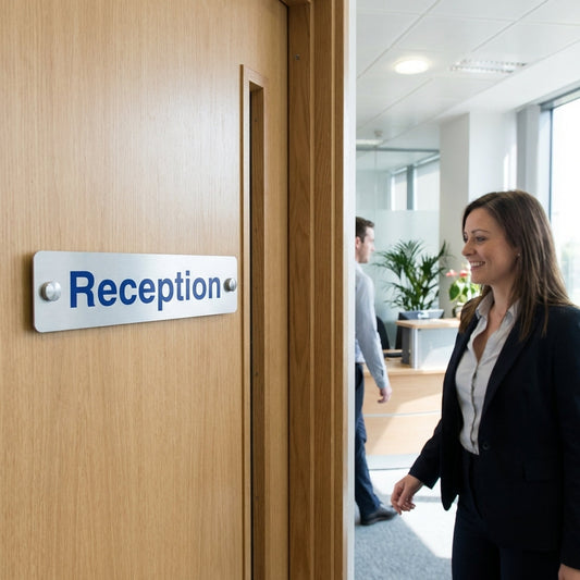 Visual Impact Door Signs – 200mm x 50mm – Aluminium – Indoor & Outdoor
