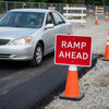 Reflective Cone Sign – 600mm x 450mm – Polypropylene – Traffic Safety