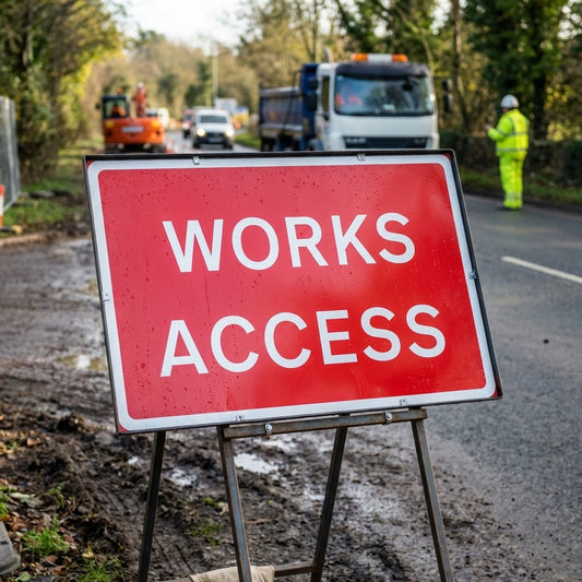 Reflective Temporary Road Traffic Signs – Zintec Plate – Industrial Use
