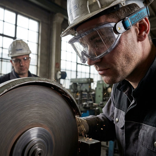 Full Vision Safety Goggles – Anti-scratch Polycarbonate – Industrial Use