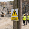 Danger Quarry Workings Signs – 1mm Rigid Plastic – Indoor/Outdoor Use