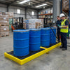 4 Drum Bunded Workfloor – Durable Polyethylene – Industrial Use