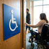 Braille Disabled Symbol Sign – 150mm x 150mm – 1.5mm PVC – Indoor