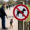 No Dogs Symbol – 1mm Rigid Plastic – Indoor/Outdoor Use