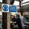 Use Ear Protectors In This Area Safety Sign – 1mm Rigid Plastic – Indoor/Outdoor