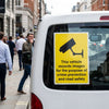 Vehicle Image Recording Sign – 150mm x 200mm – Self Adhesive Vinyl – Indoor/Outdoor Use