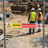 Caution Do Not Enter Barrier Tape – 75mm x 250m – Non-Adhesive Polythene – Indoor/Outdoor Use