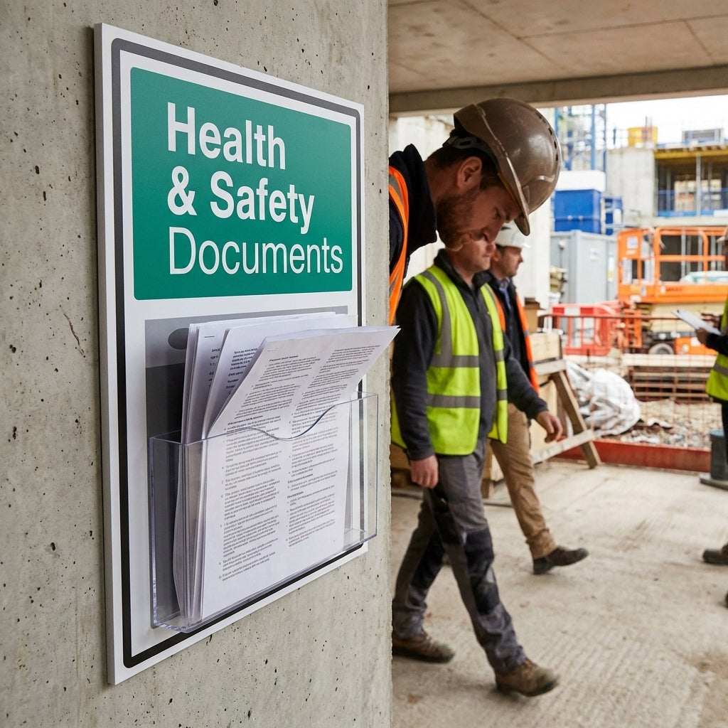 Health & Safety Document Display – 450mm x 600mm – 10mm Foam PVC – Indoor Use