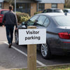 Visitor Parking Signs – 450mm x 150mm – Rigid Plastic – Indoor/Outdoor Use