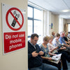 Safety Sign – No Mobile Phones – 1mm Rigid Plastic – Indoor/Outdoor Use