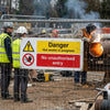 Danger Hot Works Sign – 1mm Rigid Plastic – Indoor/Outdoor Use
