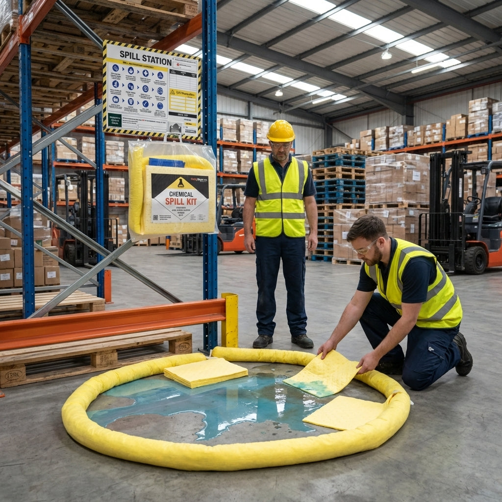 50 Litre Spill Response Kit – Includes Locator Sign – Industrial Safety