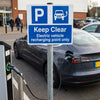 Electric Vehicle Recharging Point Sign – Keep Clear – Outdoor Use