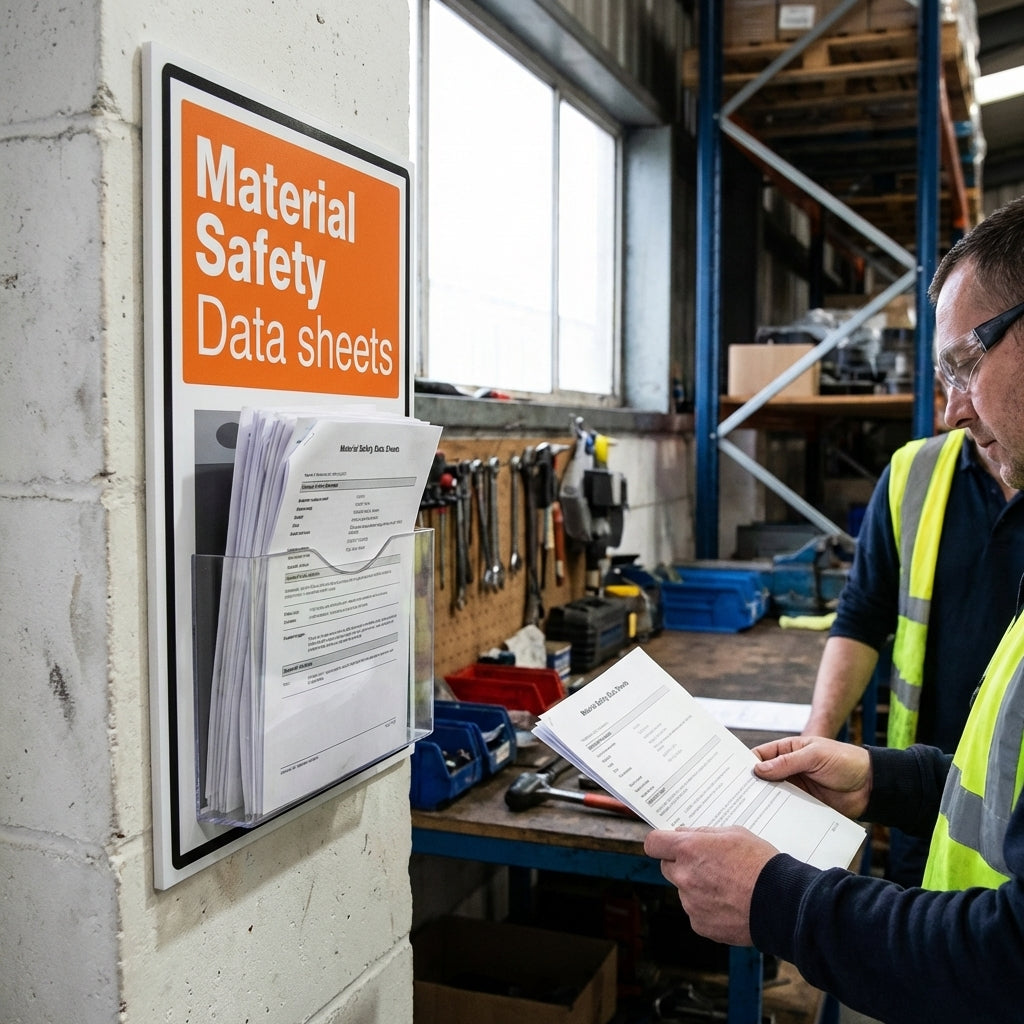 Safety Document Display – 450mm x 600mm – Foam PVC & Polystyrene Holder – Industrial Use