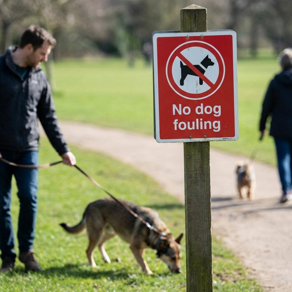 No Dog Fouling Sign – Rigid Plastic or Vinyl – Indoor/Outdoor Use